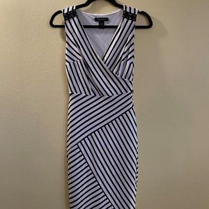 White House Black Market Striped Sheath Dress